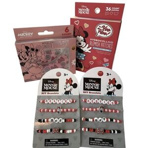Disney Minnie Mouse‎ BFF Bracelets & Under Eye Masks Blemish Patches Set